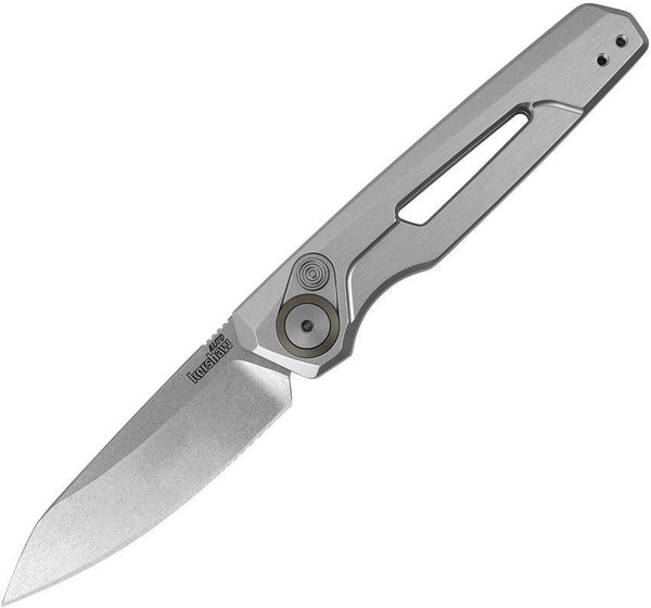 Kershaw Auto Launch 11 Button Lock Raw Aluminum Stonewash CPM-154 - Knives.mx