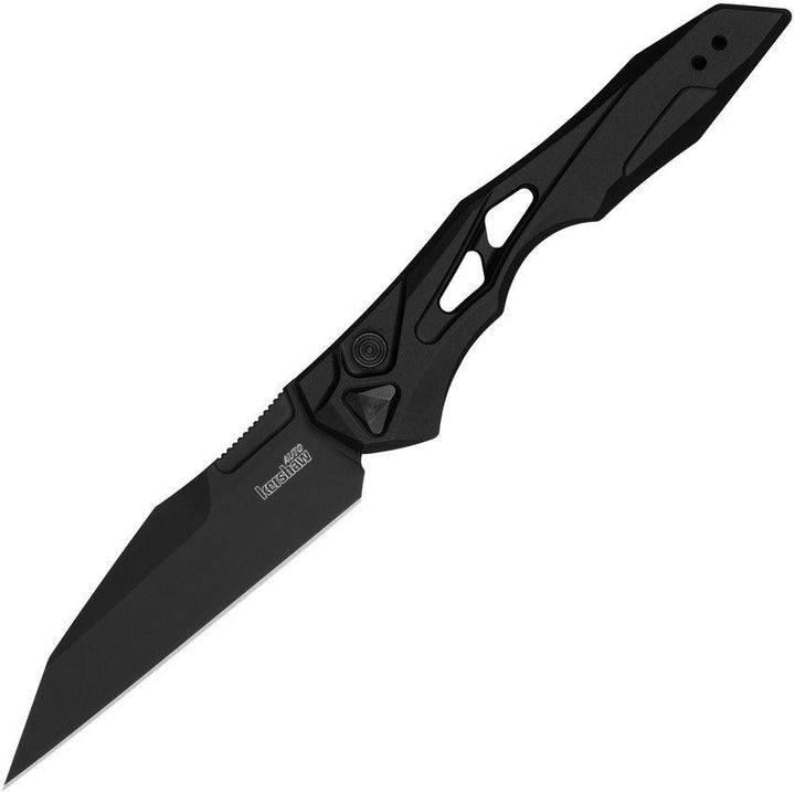 Kershaw Auto Launch 13 Button Lock Black Anodized Aluminum Cerakote Wharncliffe CPM-154 - Knives.mx