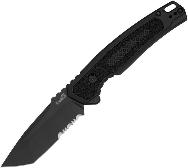 Kershaw Auto Launch 16 Button Lock Black Anodized Aluminum Cerakote CPM M4 - Knives.mx