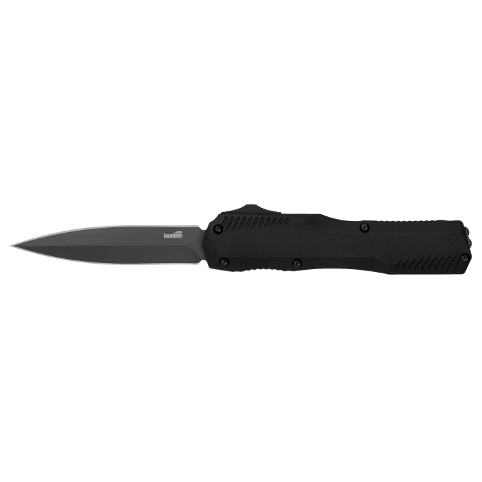 Kershaw Auto Livewire OTF Black Anodized 6061-T6 Aluminum DoubleEdge Black PVD CPM MagnaCut - Knives.mx