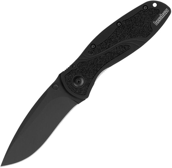 Kershaw Blur Linerlock A/O Black Anodized Aluminum w Trac-Tec insert Cerakote CPM MagnaCut - Knives.mx