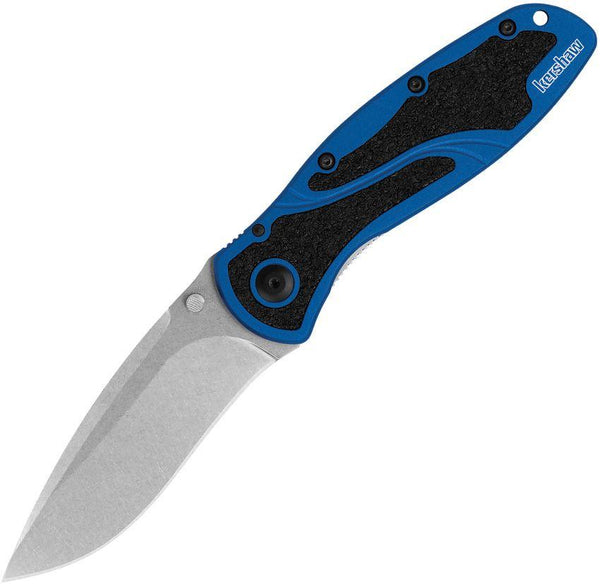 Kershaw Blur Linerlock A/O Blue Anodized Aluminum w Trac-Tec insert Cerakote CPM MagnaCut - Knives.mx