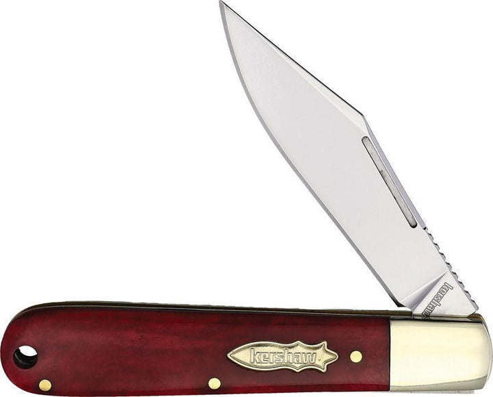 Kershaw Culpepper Slipjoint Red Smooth Bone Satin 7Cr17MoV - Knives.mx