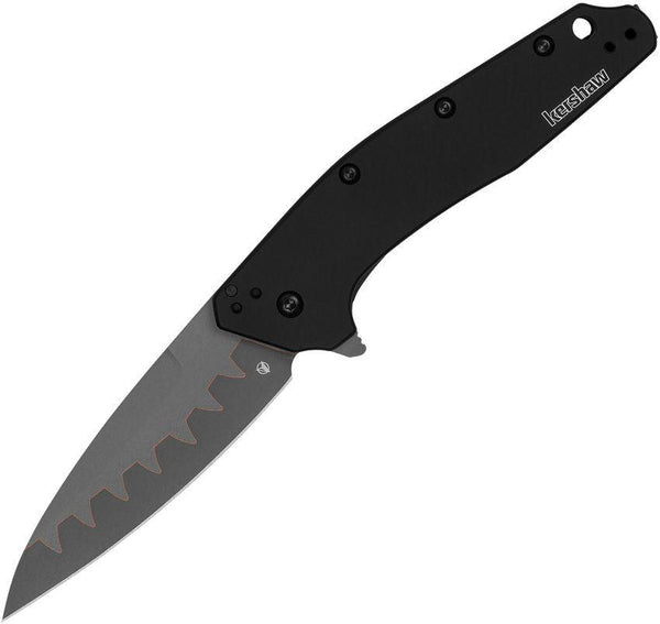 Kershaw Dividend Composite Linerlock Black Anodized Aluminum Composite blade - Knives.mx