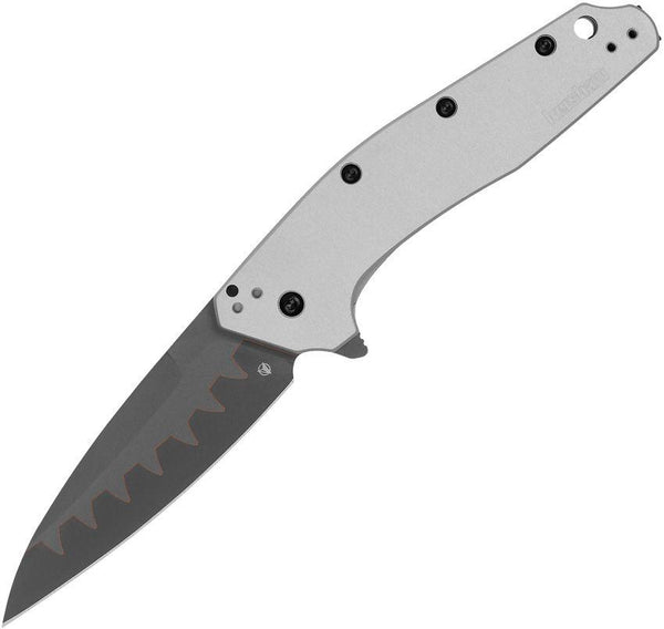 Kershaw Dividend Composite Linerlock Gray Anodized Aluminum Composite Blade - Knives.mx