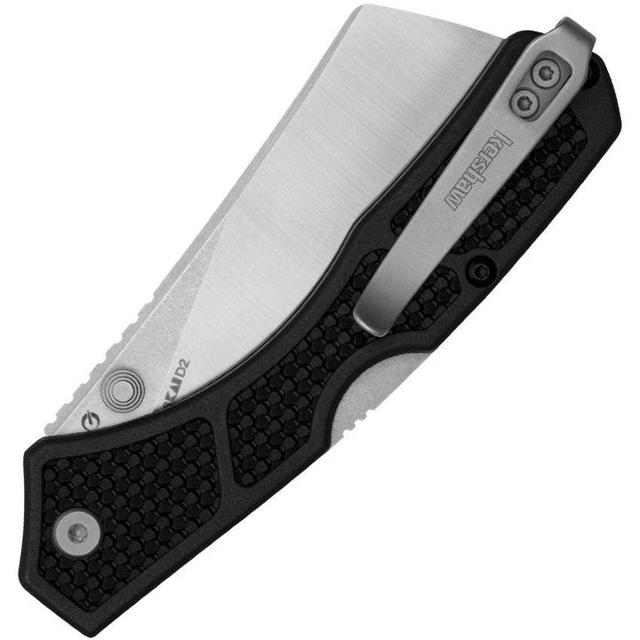 Kershaw Hatch Lockback Black GFN SW & Satin Cleaver D2 - Knives.mx