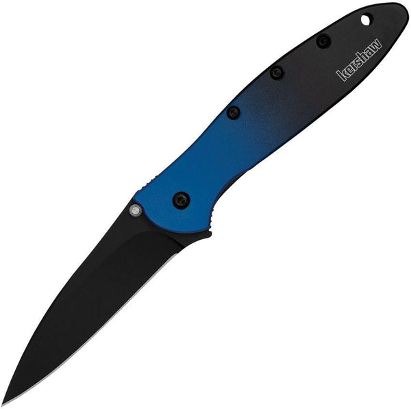 Kershaw Leek Linerlock A/O Blue & Black Gradient Aluminum Black Oxide CPM MagnaCut - Knives.mx