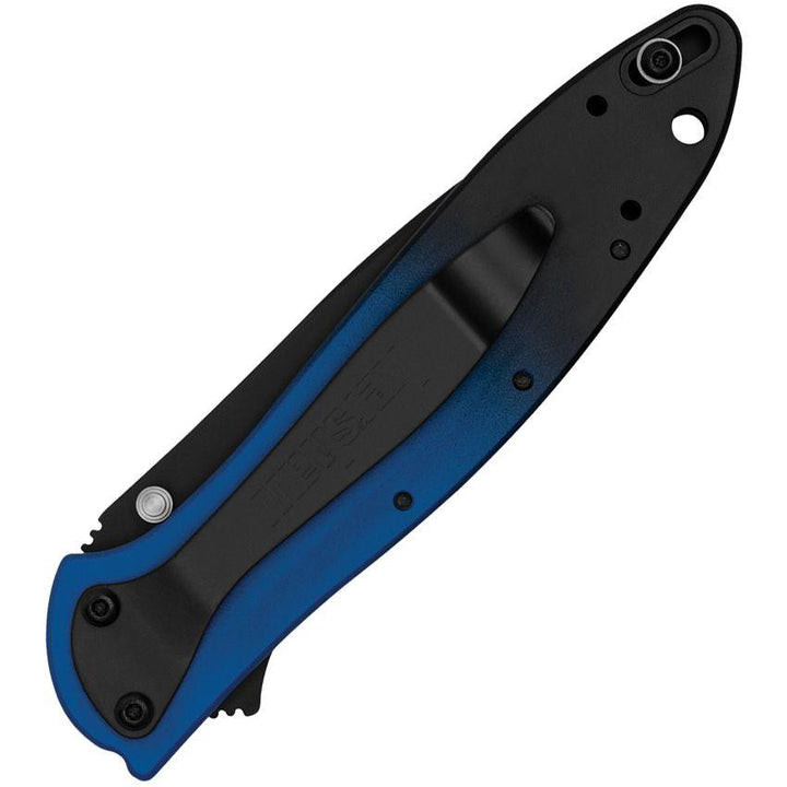 Kershaw Leek Linerlock A/O Blue & Black Gradient Aluminum Black Oxide CPM MagnaCut - Knives.mx