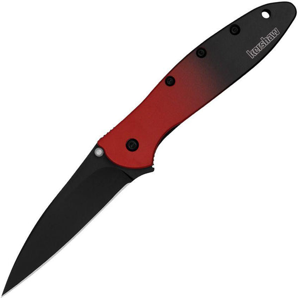 Kershaw Leek Linerlock A/O Red & Black Gradient Aluminum Black Oxide CPM MagnaCut - Knives.mx