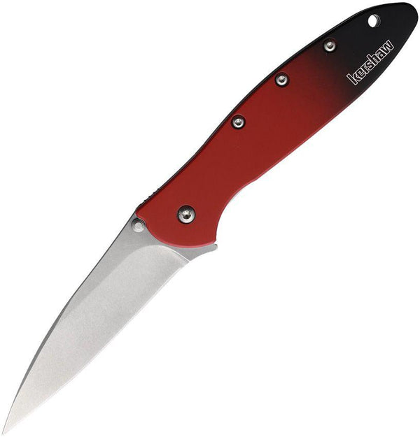 Kershaw Leek Linerlock A/O Red & Black Gradient Aluminum Stonewash CPM MagnaCut - Knives.mx