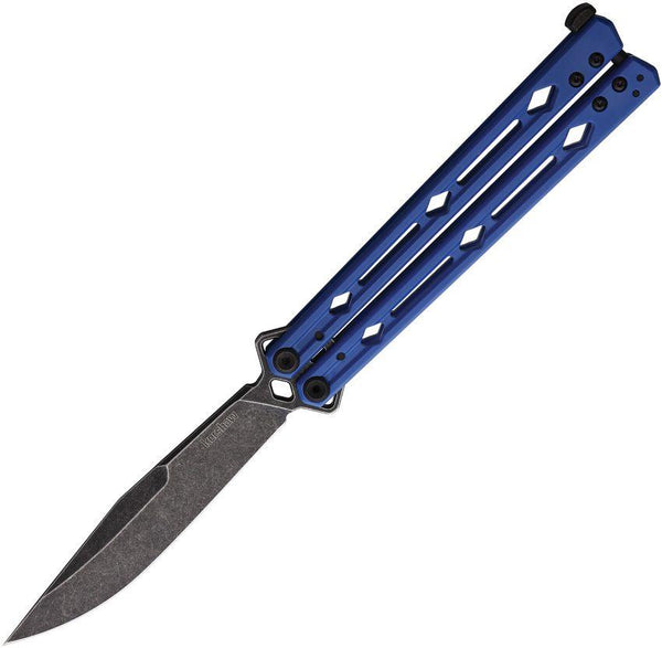 Kershaw Lucha Blue Stainless Blackwashed 14C28N Sandvik - Knives.mx