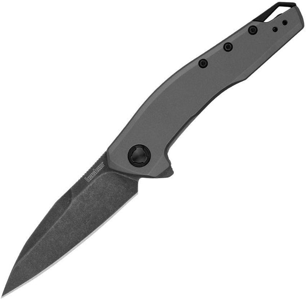 Kershaw Sanctum Frame lock Gray PVD Stainless Handle BlackWash Wharncliffe 8Cr13MoV - Knives.mx