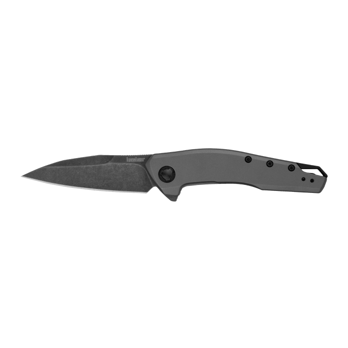 Kershaw Sanctum Frame lock Gray PVD Stainless Handle BlackWash Wharncliffe 8Cr13MoV - Knives.mx