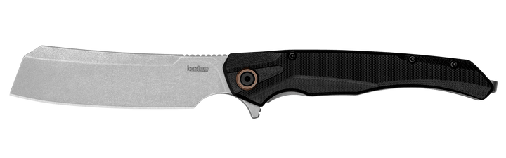 Kershaw Strata Cleaver Framelock Black G10 Stainless Back Cleaver Stonewash D2 - Knives.mx