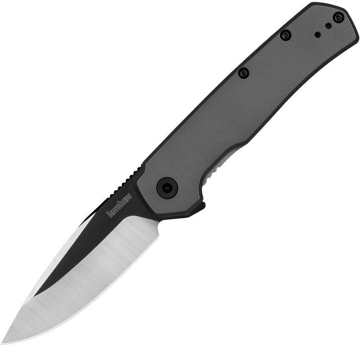 Kershaw Thermal Framelock A/O Gray PVD Stainless Black Oxide & Satin 8Cr13MoV - Knives.mx