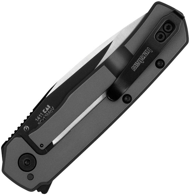 Kershaw Thermal Framelock A/O Gray PVD Stainless Black Oxide & Satin 8Cr13MoV - Knives.mx