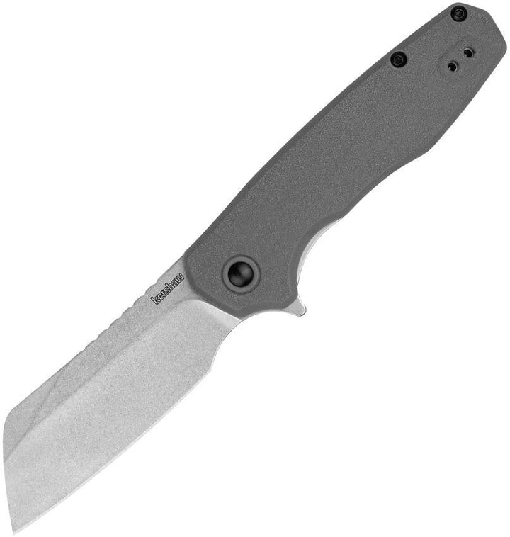 Kershaw Wharf Liner lock Assisted Opening Gray GFN Stonewashed Cleaver 8Cr13MoV - Knives.mx