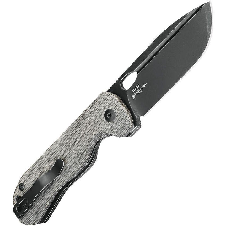 Kizer Cutlery Bugai Linerlock Black Micarta Stonewash CPM-3V - Knives.mx