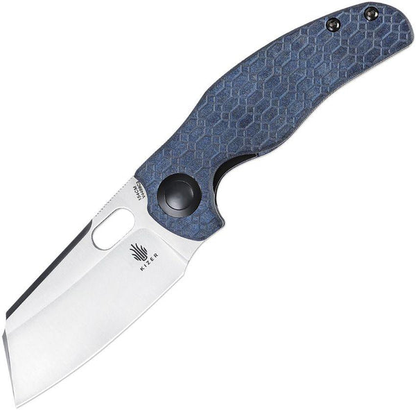 Kizer Cutlery C01C Sheepdog Linerlock Blue Canyon Richlite Satin 154CM - Knives.mx