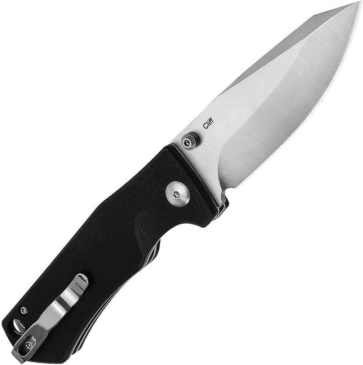 Kizer Cutlery Cliff Linerlock Black G10 Satin 9Cr18MoV - Knives.mx