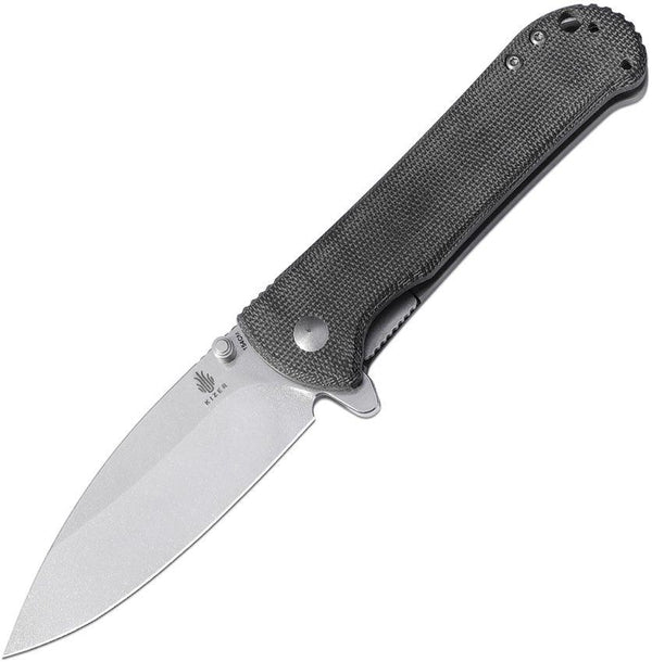 Kizer Cutlery Coniferous V Framelock Black Micarta & Gray Titanium Stonewash 154CM - Knives.mx