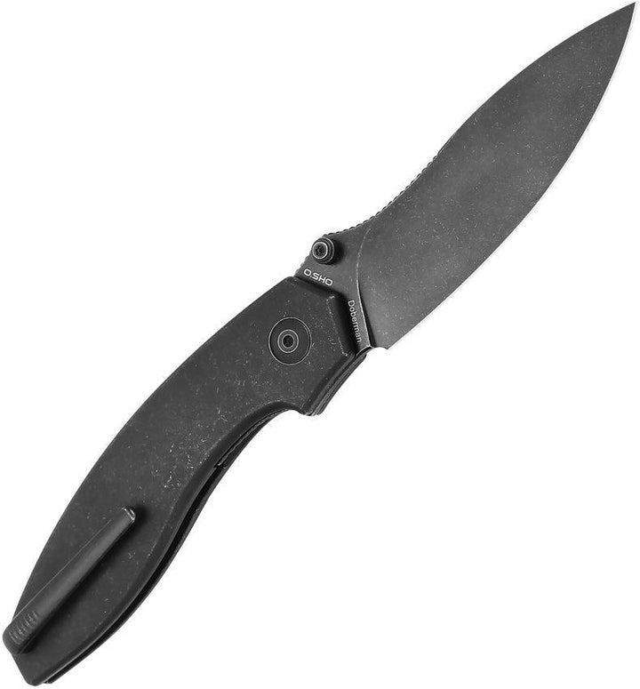 Kizer Cutlery Doberman Linerlock Black Stonewash Titanium S35VN - Knives.mx