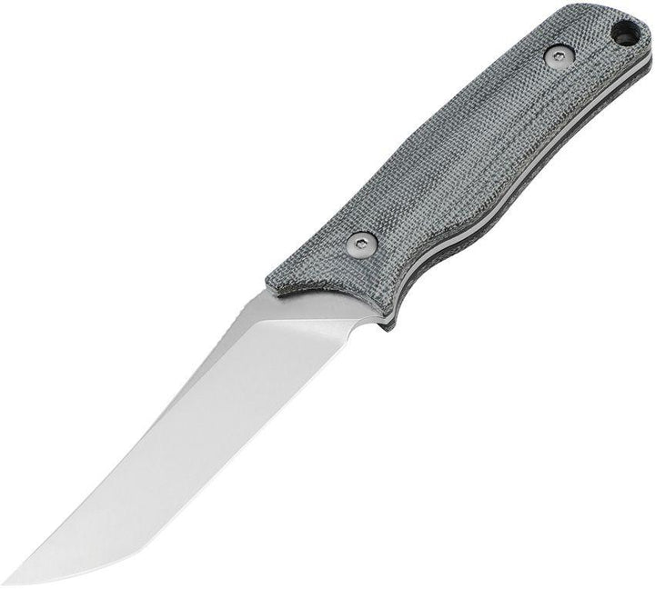 Kizer Cutlery Elgon Fixed Blade Black Micarta Stonewash Tanto D2 - Knives.mx