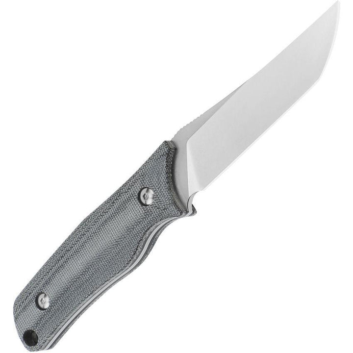 Kizer Cutlery Elgon Fixed Blade Black Micarta Stonewash Tanto D2 - Knives.mx