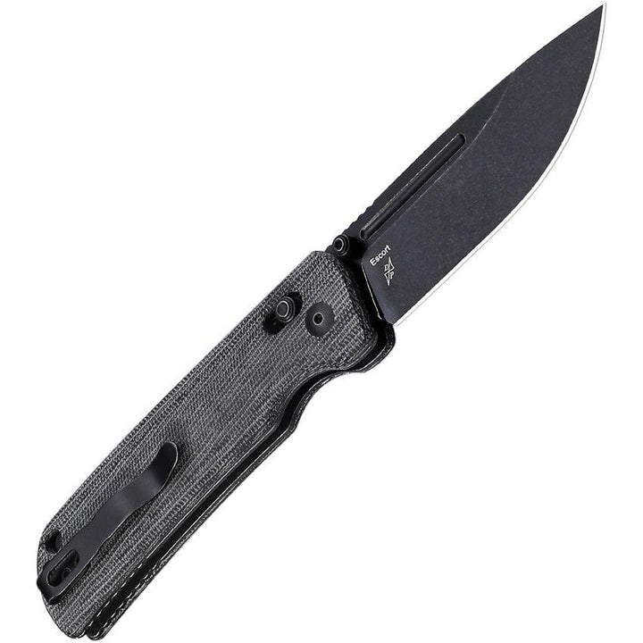 Kizer Cutlery Escort Clutch Lock Blackout Micarta Stonewash 154CM - Knives.mx