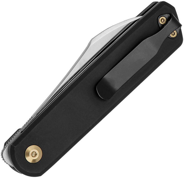 Kizer Cutlery Klipper Linerlock Black Aluminum Satin CPM-3V - Knives.mx