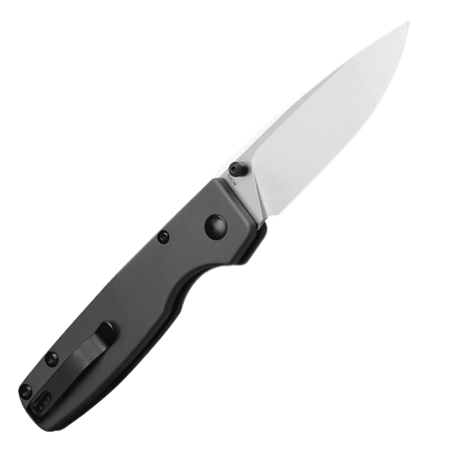 Kizer Cutlery Original XL Button Lock Gray Aluminum Stonewash 154CM - Knives.mx