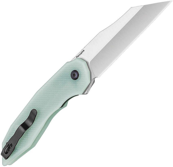 Kizer Cutlery Porcupine Linerlock Jade G10 Satin 9Cr18MoV - Knives.mx