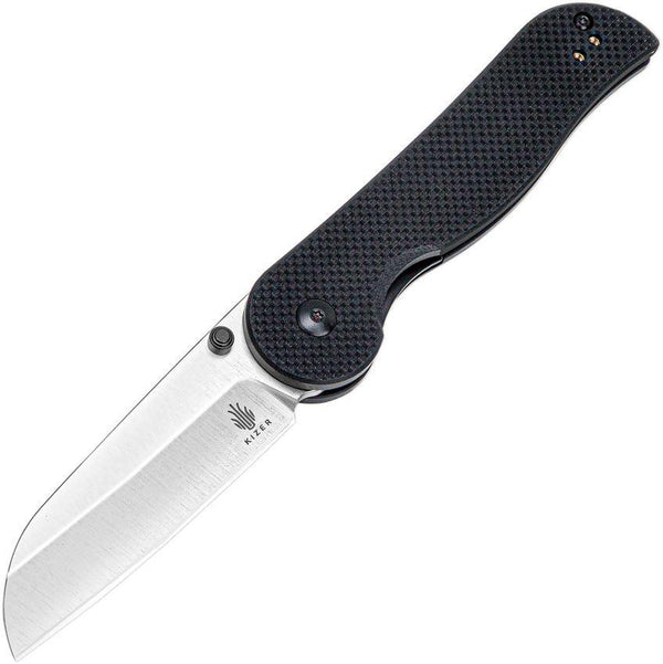 Kizer Cutlery Seahorse Linerlock Black G10 Satin 9Cr18MoV - Knives.mx