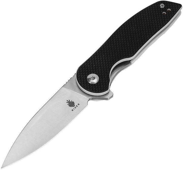 Kizer Cutlery Sidekick Linerlock Black G10 Satin 9Cr18MoV - Knives.mx