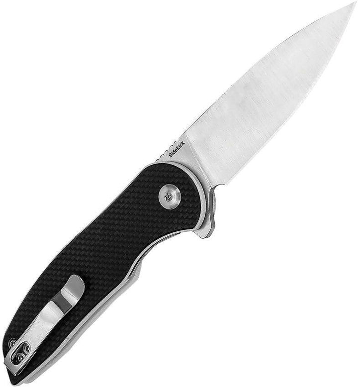 Kizer Cutlery Sidekick Linerlock Black G10 Satin 9Cr18MoV - Knives.mx