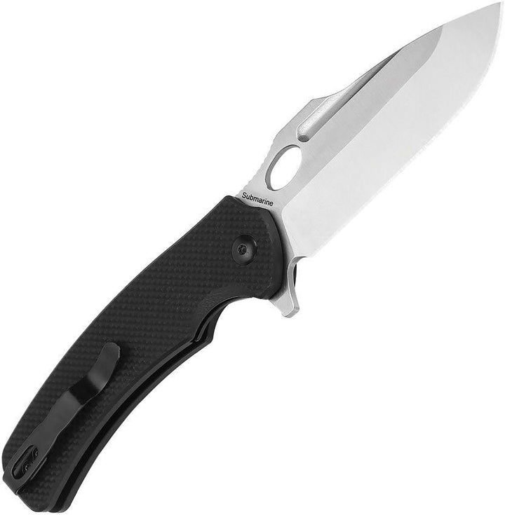 Kizer Cutlery Submarine Linerlock Black G10 Satin 9Cr18MoV - Knives.mx