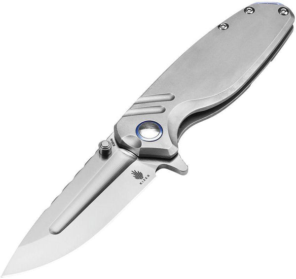 Kizer Cutlery Ti'an Framelock Gray Titanium Satin S35VN - Knives.mx