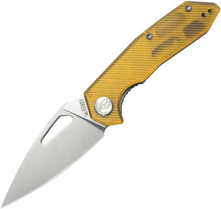 Kubey Coeus Linerlock Ultem Satin D2 - Knives.mx