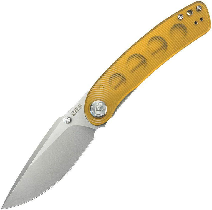 Kubey Momentum Linerlock Ultem Satin AUS-10A - Knives.mx