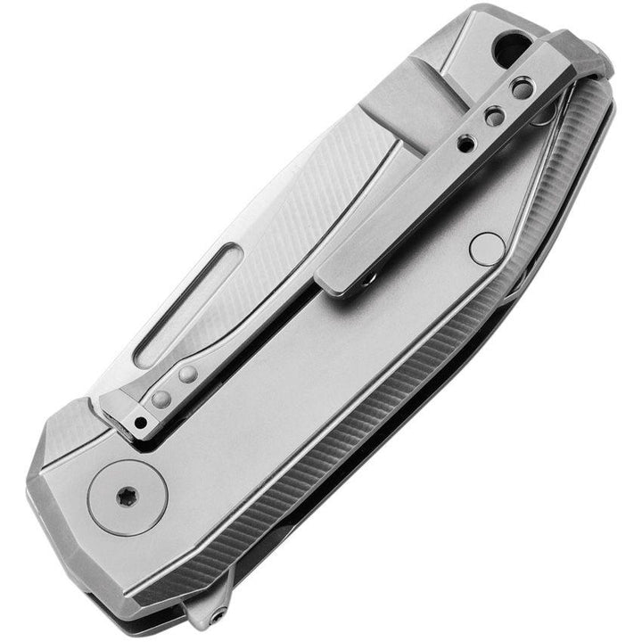 LionSTEEL Nano Framelock Gray Titanium Satin CPM MagnaCut - Knives.mx