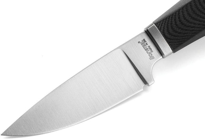 LionSTEEL Willy Fixed Blade Black G10 Satin Bohler M390 - Knives.mx