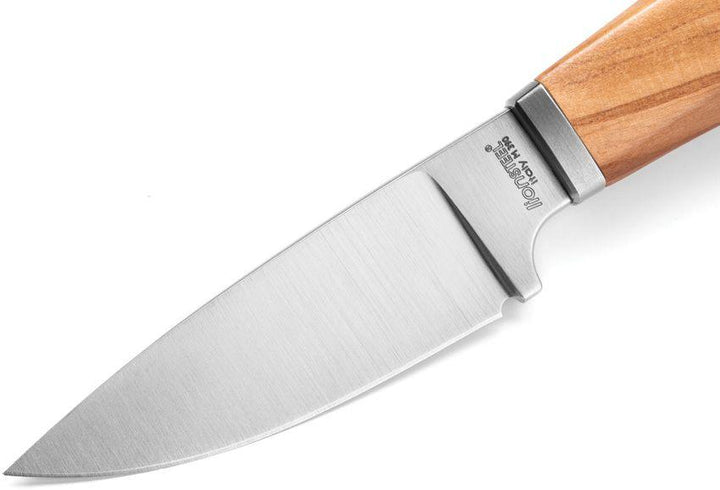 LionSTEEL Willy Fixed Blade Olive Wood Satin Bohler M390 - Knives.mx