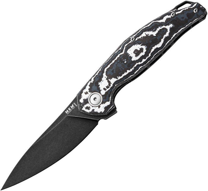 Maniago Knife Makers Goccia Linerlock White Storm FAT Carbon Fiber Dark Stonewash Bohler M390 - Knives.mx