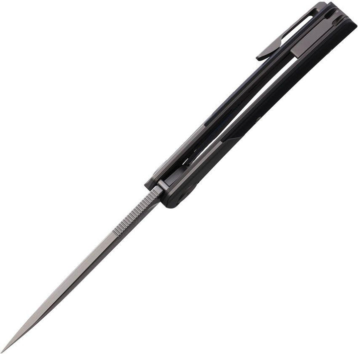 Maxace Mamba Linerlock Black G10 w Titanium Bolsters SLD-Magic - Knives.mx