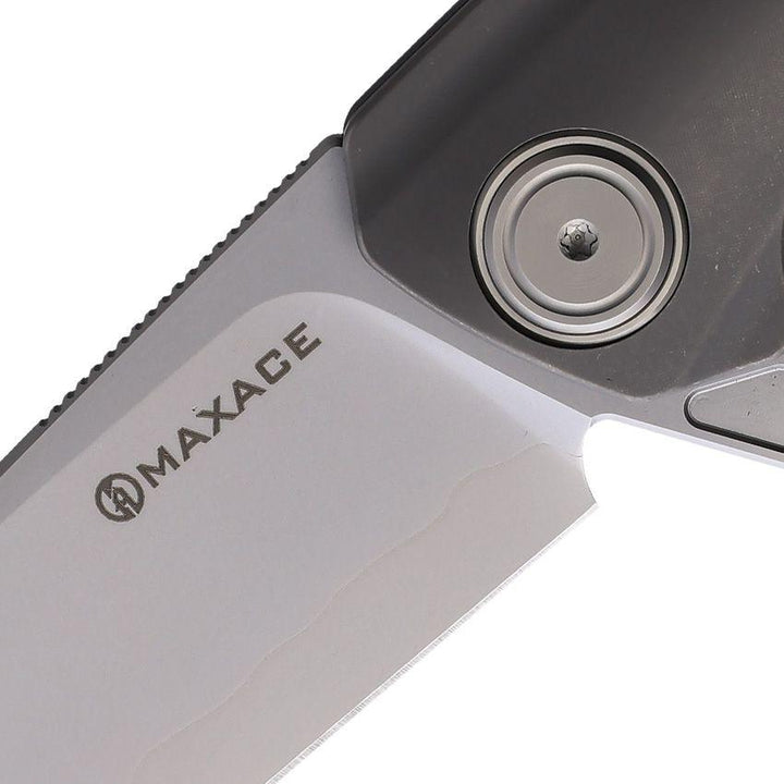Maxace Mamba Linerlock Green Micarta w Titanium Bolsters SLD-Magic - Knives.mx