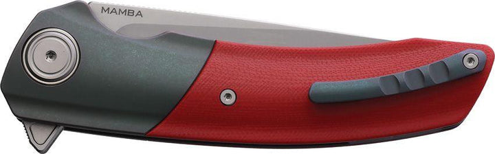 Maxace Mamba Linerlock Red G10 w Titanium Bolsters SLD-Magic - Knives.mx