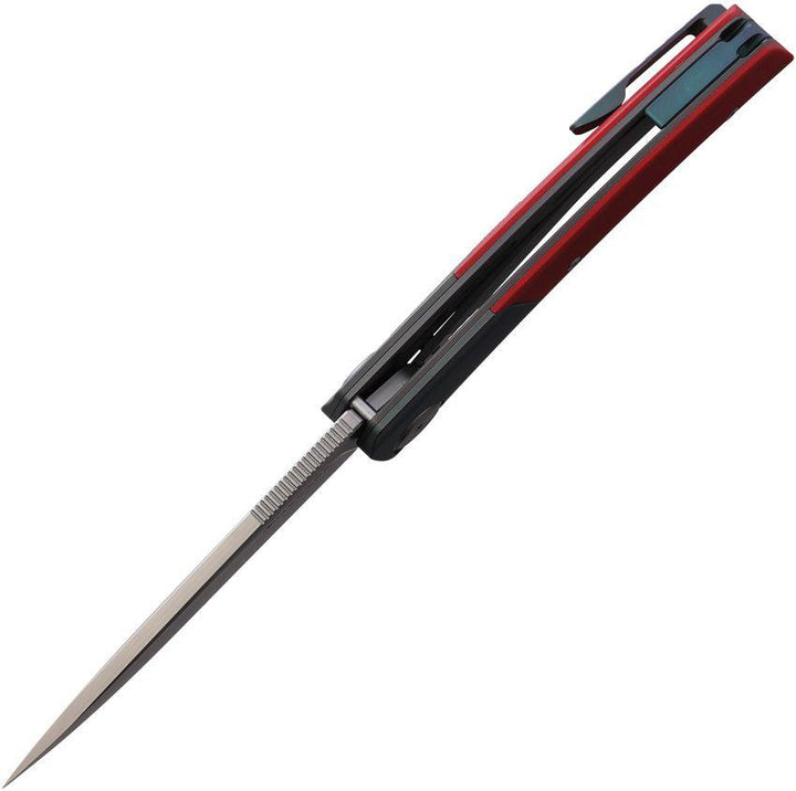 Maxace Mamba Linerlock Red G10 w Titanium Bolsters SLD-Magic - Knives.mx