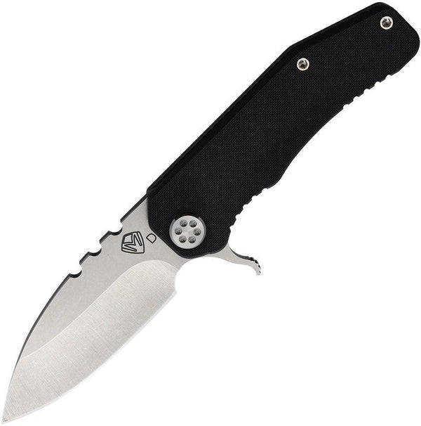 Medford 187 Flipper Framelock Black G10 Tumbled D2 - Knives.mx