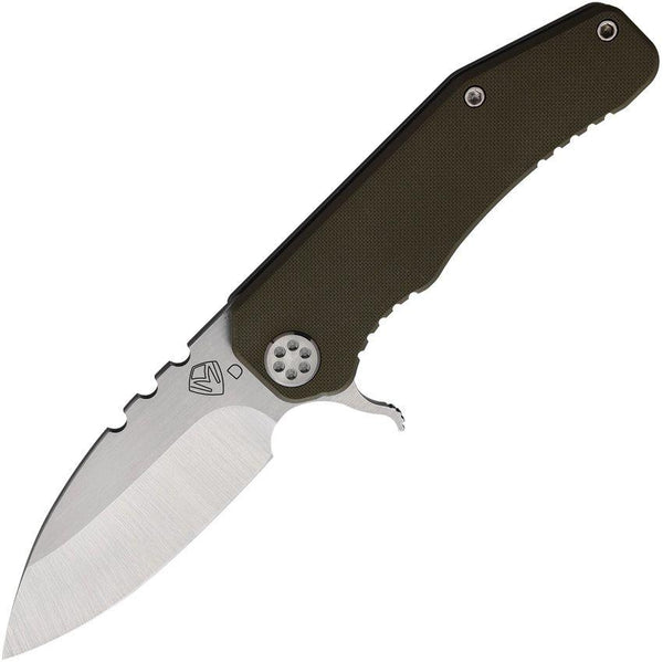 Medford 187F Framelock OD Green G10 Tumbled D2 - Knives.mx