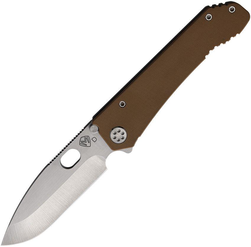 Medford Deployment Framelock Coyote Brown G10 Tumbled D2 - Knives.mx